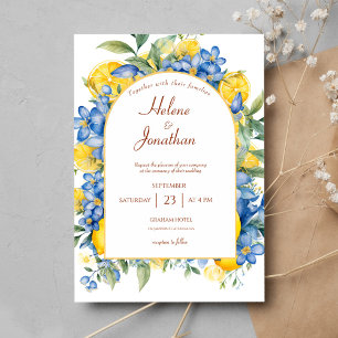 Invitation Mariage floral moderne élégant
