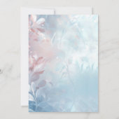 Invitation Mariage floral moderne en verre éthérée (Dos)