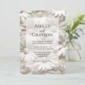 Invitation Mariage floral moderne minimaliste (Debout devant)