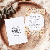 Invitation Mariage floral moderne Pastel Peony