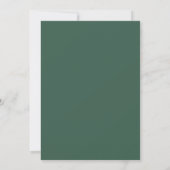 Invitation Mariage Floral Multicolore Sage Profond (Dos)