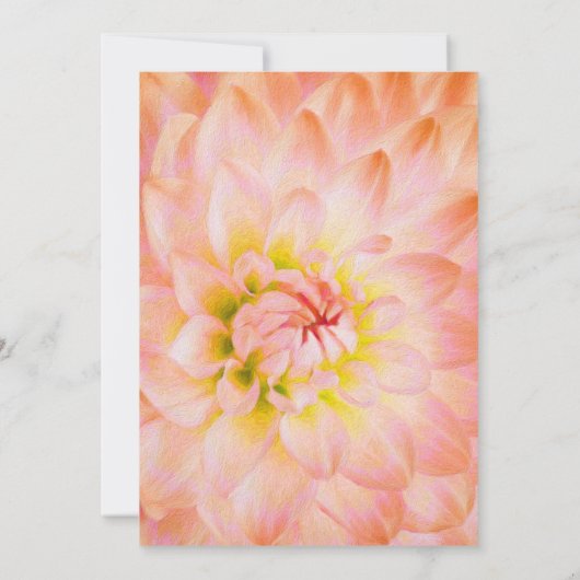 Invitation Mariage Floral Orange moderne (Dos)