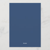 Invitation Mariage Floral Painter Naval (Dos)