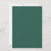 Invitation Mariage Floral Pastel Vert Forêt (Dos)