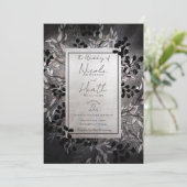 Invitation Mariage floral Pearly Opalescent (Debout devant)