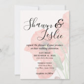 Invitation mariage Floral Poppy Seed (Devant)