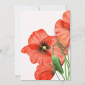 Invitation mariage Floral Poppy Seed (Dos)