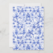 Invitation Mariage Floral Porcelain Floral (Dos)