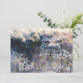 Invitation Mariage Floral & Pot Mason Rustique (Debout devant)