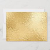 Invitation Mariage Floral pour camion blanc et or hiver (Dos)