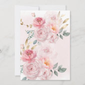 Invitation Mariage floral pour superposition de vellum (Devant)