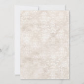 Invitation Mariage floral pourpre et ivoire (Dos)