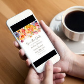 Invitation Mariage floral printanier dynamique Enregistrer la