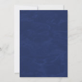 Invitation Mariage floral prune et marine (Dos)