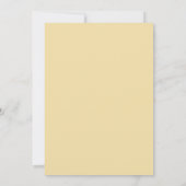 Invitation Mariage Floral Radiant Jaune (Dos)