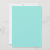 Invitation Mariage Floral Romance Corail Sarcelle (Dos)