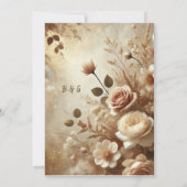 Invitation Mariage floral romantique (Dos)