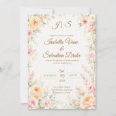 Invitation Mariage Floral Romantique (Devant)