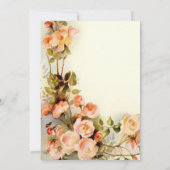 Invitation mariage floral romantique (Dos)