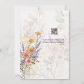 Invitation Mariage floral romantique florissant (Dos)
