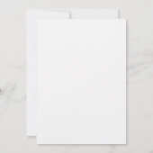 Invitation Mariage Floral Romantique Gris (Dos)