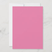 Invitation Mariage Floral Romantique Rose (Dos)