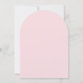 Invitation Mariage floral rose (Dos)
