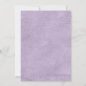 Invitation Mariage floral rose bordeaux et violet (Dos)