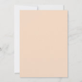 Invitation Mariage Floral Rose Corail (Dos)
