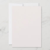 Invitation Mariage floral rose et bleu (Dos)