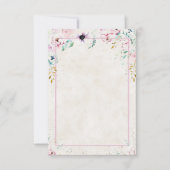 Invitation Mariage floral rose et violet Pretty Invi vierge (Devant)