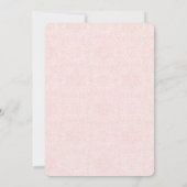 Invitation Mariage Floral Rose Pâle (Dos)