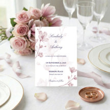 Mariage Floral Rose Poudrée Romantique Classique