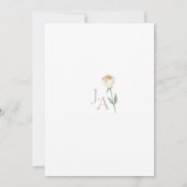 Invitation Mariage floral rose rose rose rose rose simple (Dos)