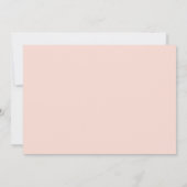 Invitation Mariage Floral Rose Rustique (Dos)