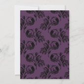 Invitation Mariage Floral Rose Violet Clair (Dos)