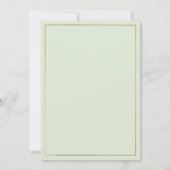 Invitation Mariage floral rouge menthe rose géométrique (Dos)