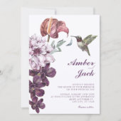Invitation Mariage floral rustique (Devant)