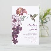 Invitation Mariage floral rustique (Debout devant)