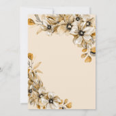 Invitation Mariage floral rustique (Dos)