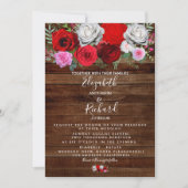 Invitation Mariage floral rustique (Devant)