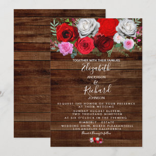 Invitation Mariage floral rustique