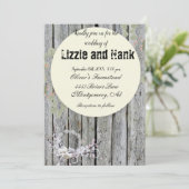 Invitation Mariage floral rustique (Debout devant)