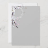 Invitation Mariage floral rustique (Dos)