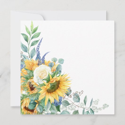 Invitation Mariage floral rustique Boho (Dos)