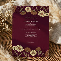 Mariage Floral Rustique Burgundy Fleurie