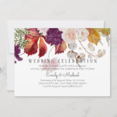 Invitation Mariage floral rustique de Fig de Plum (Devant)