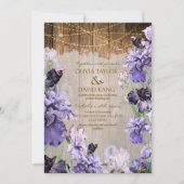 Invitation Mariage floral rustique de printemps (Devant)