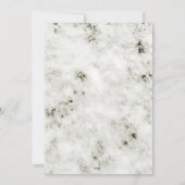 Invitation Mariage floral rustique de tournesol noir et blanc (Dos)