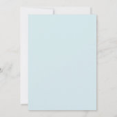 Invitation Mariage Floral Sérénité Bleu Bébé (Dos)